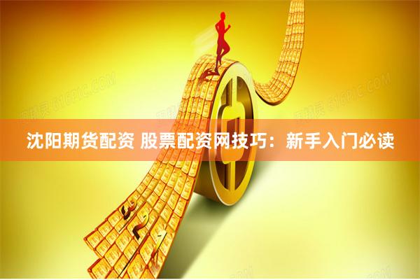 沈阳期货配资 股票配资网技巧：新手入门必读